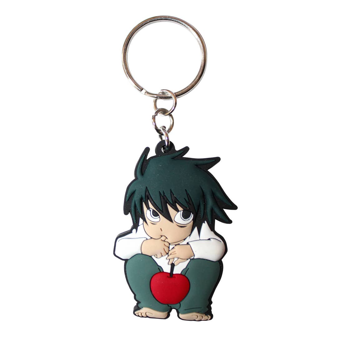 Death Note Defective "L" Soft PVC Keychain 1.5" x 2"