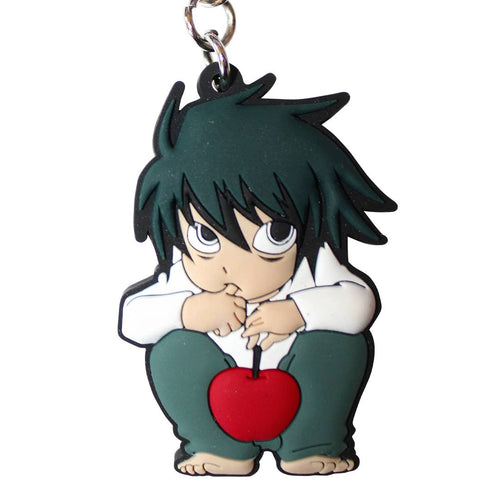 Death Note Defective "L" Soft PVC Keychain 1.5" x 2"